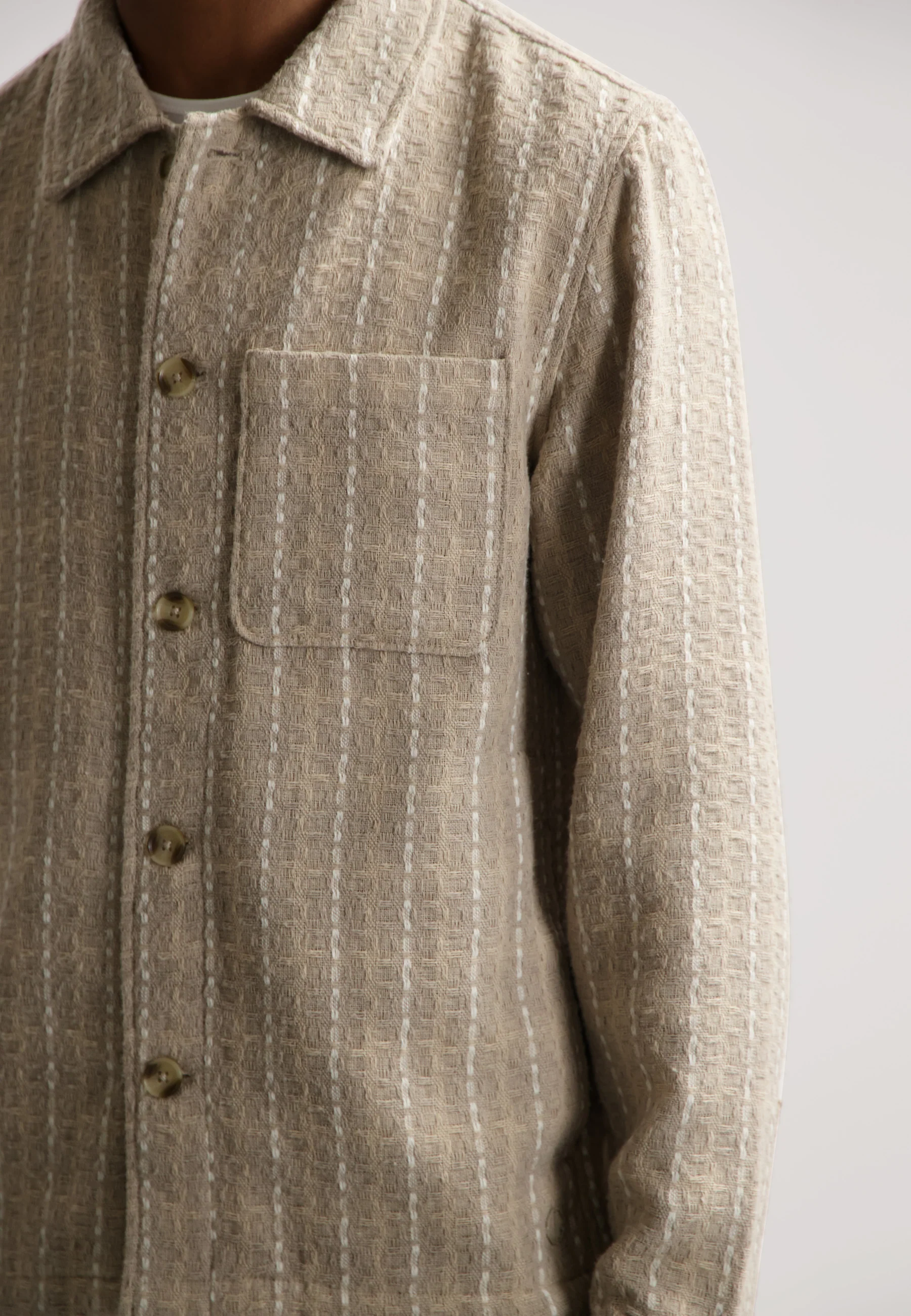 Lino Overshirt Twisted Check - Image 3