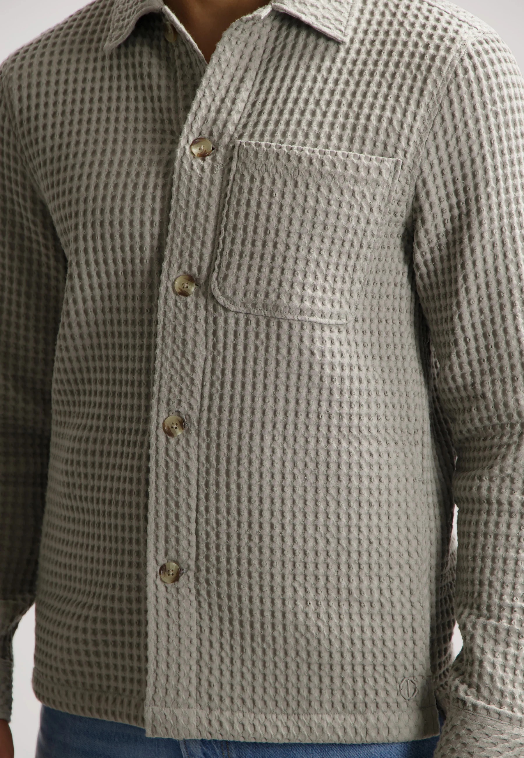 Lino Overshirt Fancy Waffle - Image 3