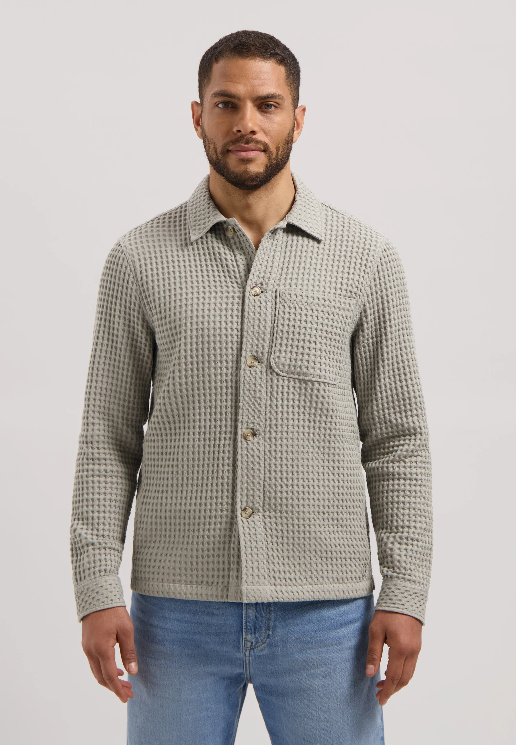 Lino Overshirt Fancy Waffle - Image 5